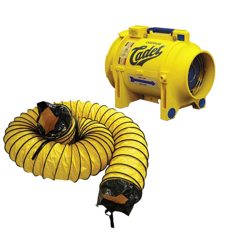Coppus Blower 8in with 15ft. Cannister Duct